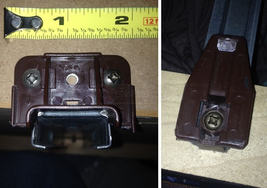 A customer submitted image of their drawer hardware.