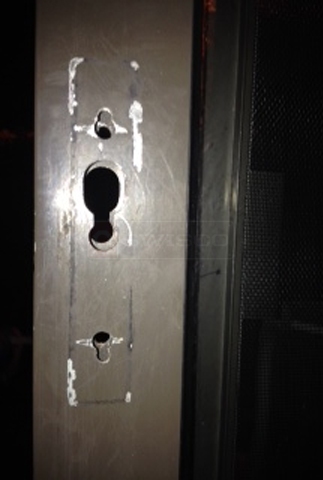 User submitted a photo of patio door hardware.