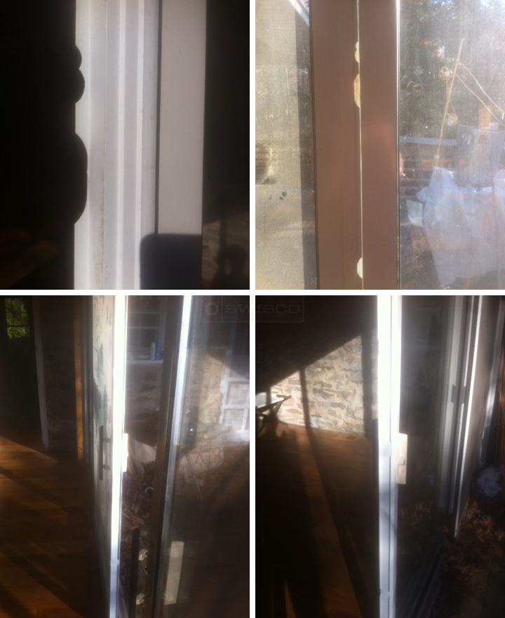 User submitted photos of patio door hardware.