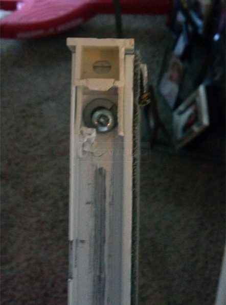 User submitted a photo of a top sash guide.