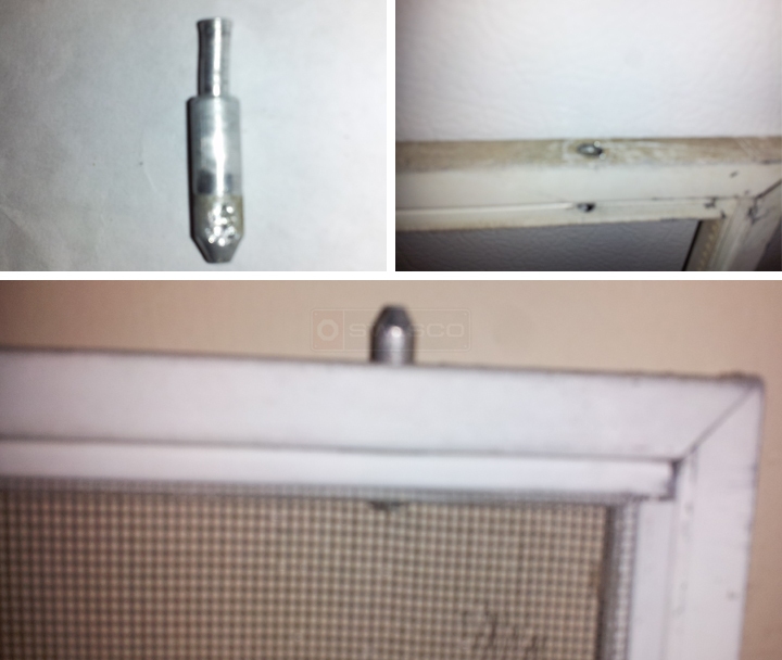 User submitted photos of screen pins.