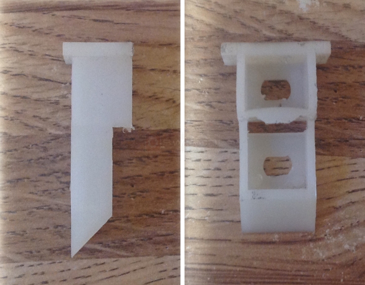 User submitted photos of a top sash guide.