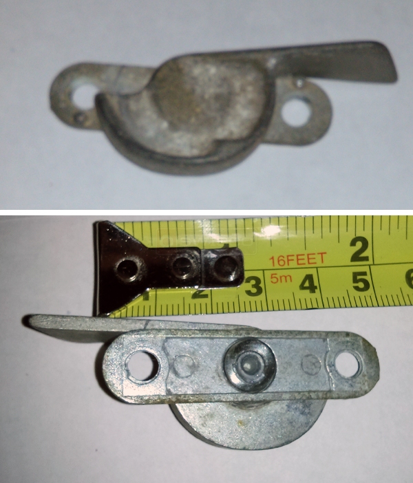 User submitted photos of a window lock.