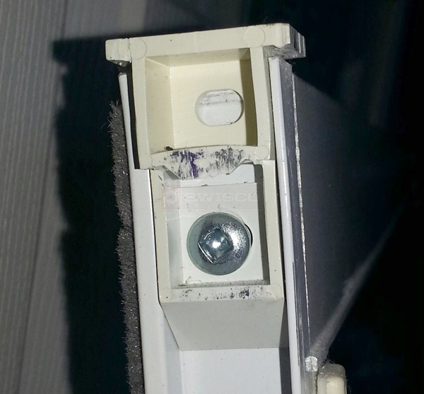 User submitted a photo of a top sash guide.