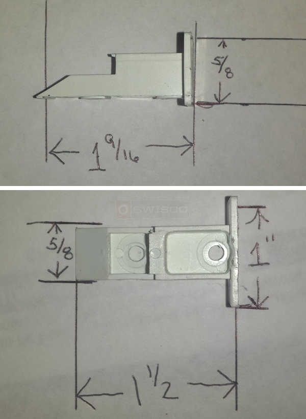 User submitted photos of a top sash guide.