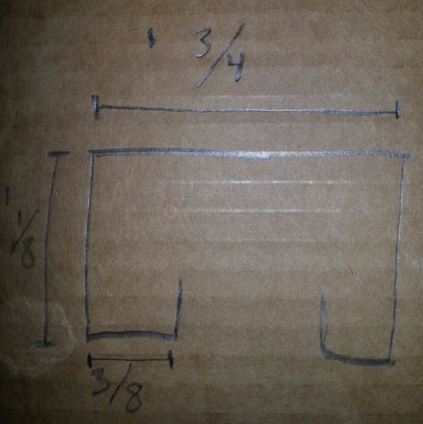 User submitted a diagram of a pocket door track.
