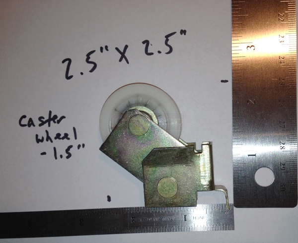 User submitted photos of a mirror door roller.