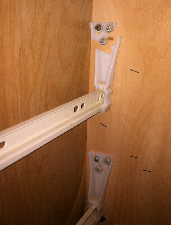 User submitted a photo of drawer hardware.