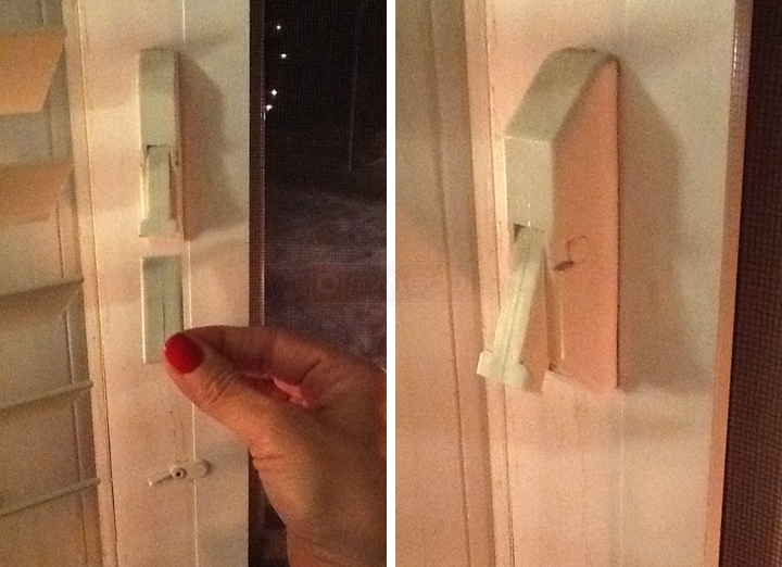 User submitted photos of a window latch.