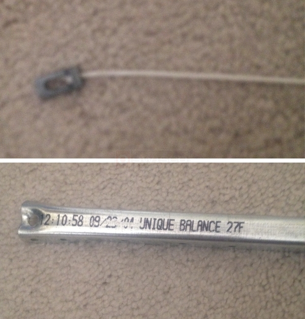 User submitted photos of a window balance.