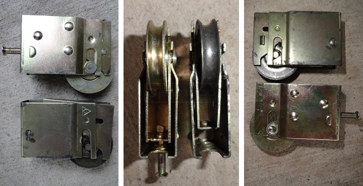 User submitted photos of patio door rollers