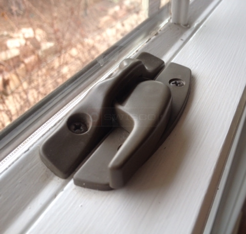 A customer submitted image of their window lock.