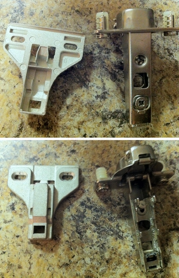 User submitted photos of a hinge.