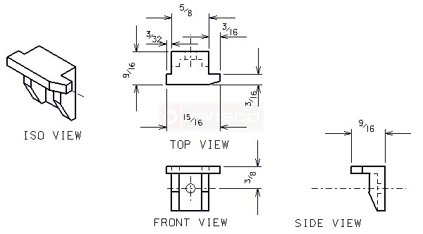 User submitted a diagram of a window hardware.