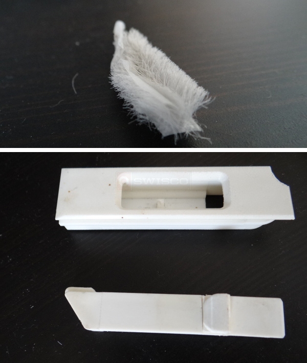 User submitted photos of window hardware.