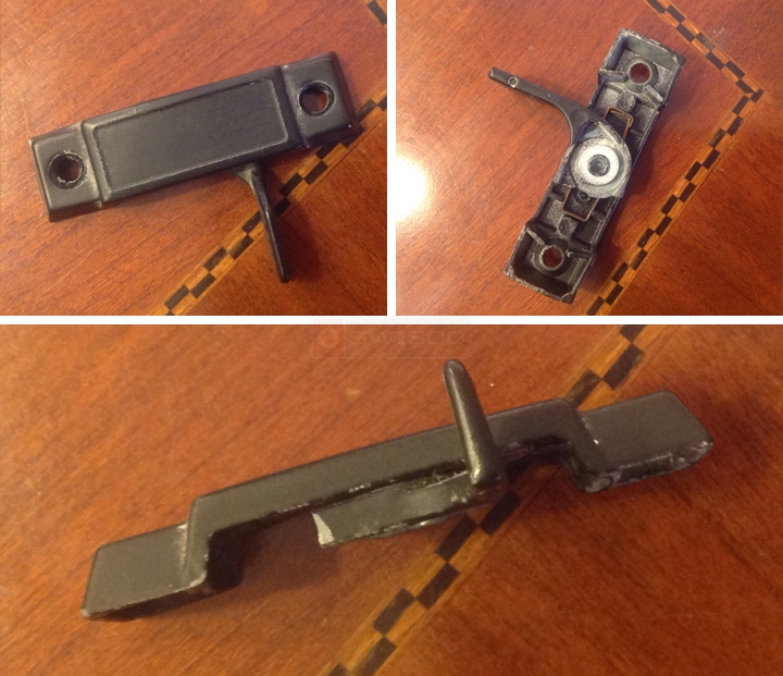User submitted photos of a window lock.