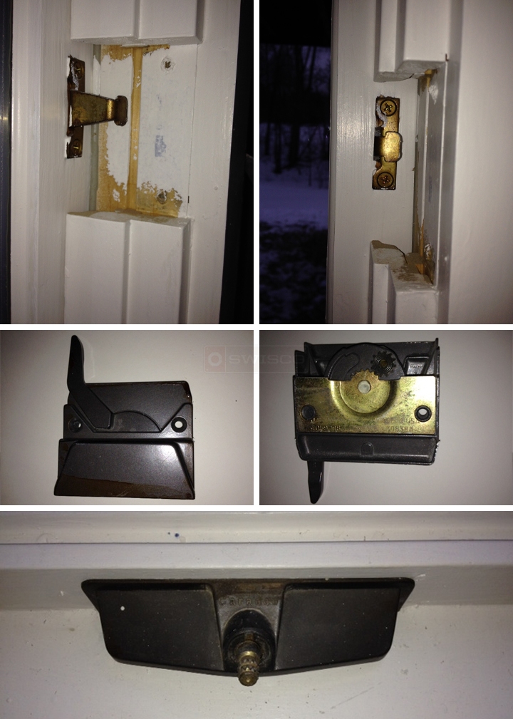 User submitted photos of window hardware.