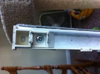 User submitted a photo of a top sash guide.