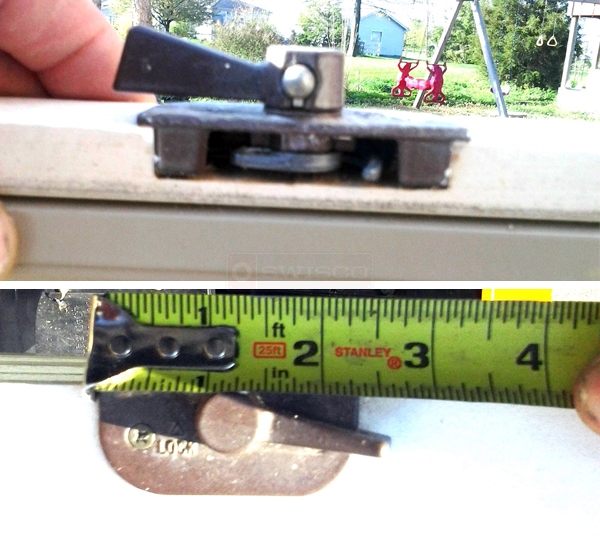 User submitted photos of a window lock.