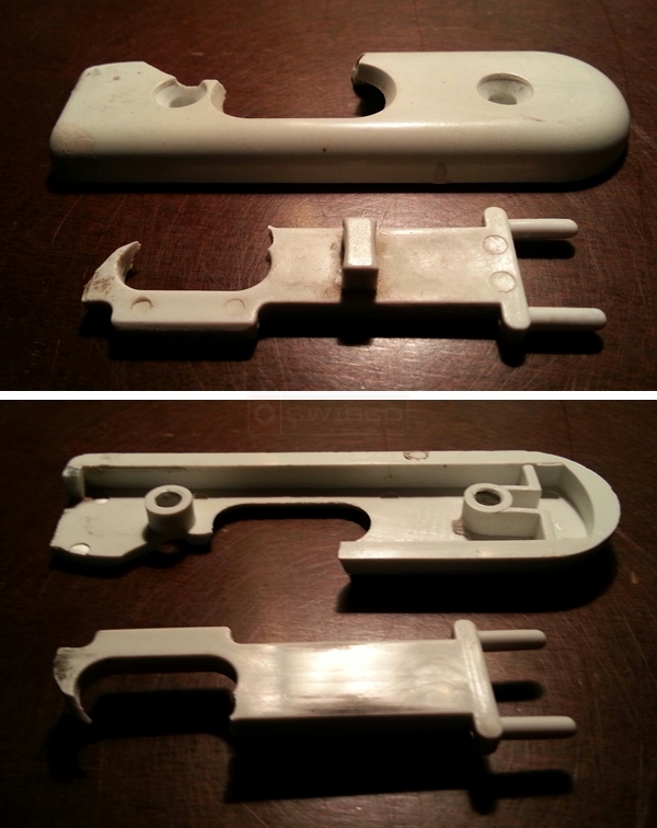 User submitted photos of a tilt latch.