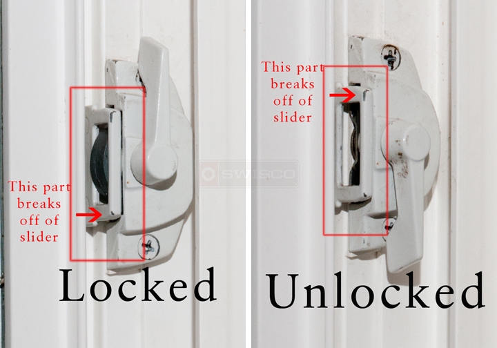 User submitted photos of a window lock & keeper.
