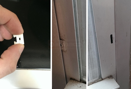 A customer submitted image of their window clip.