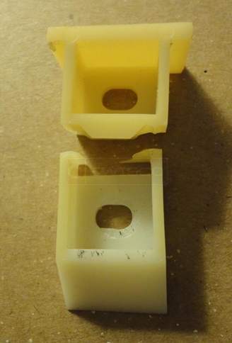 A customer submitted image of their top sash guide.