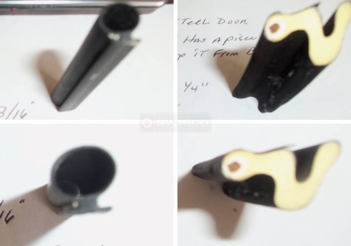 User submitted photos of weatherstripping.