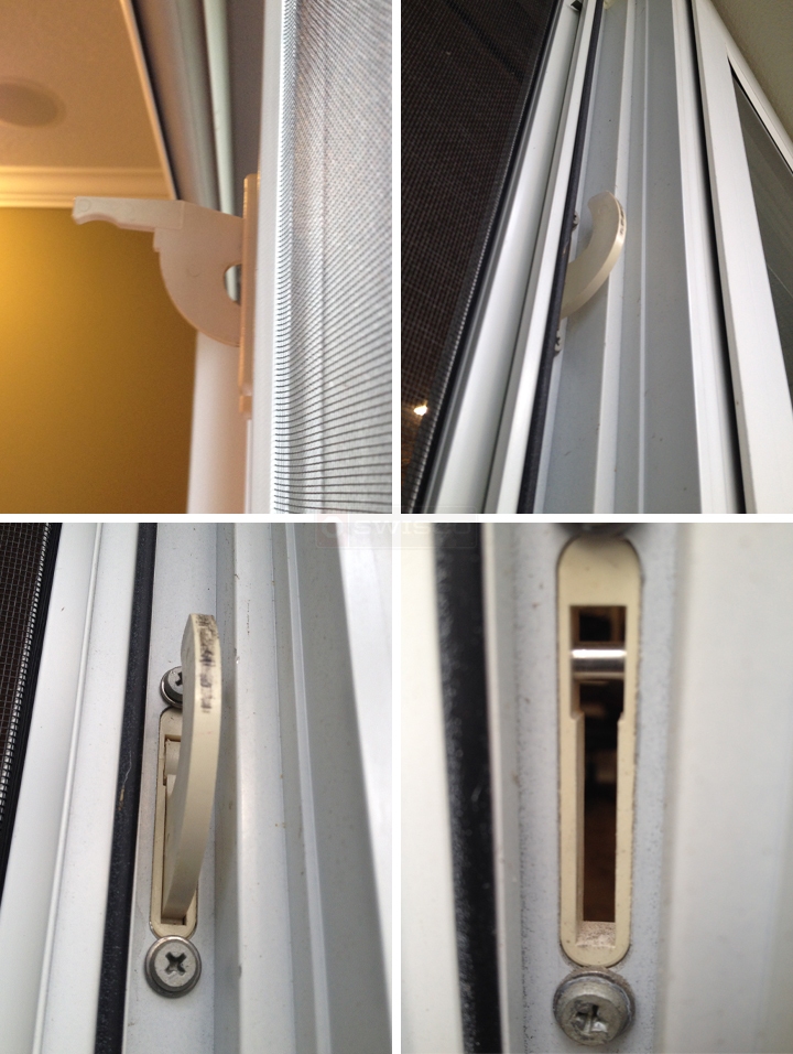 User submitted photos of a window latch.