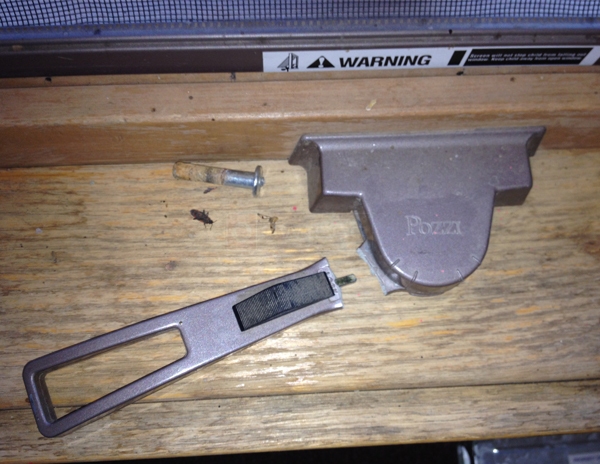 User submitted a photo of window hardware.