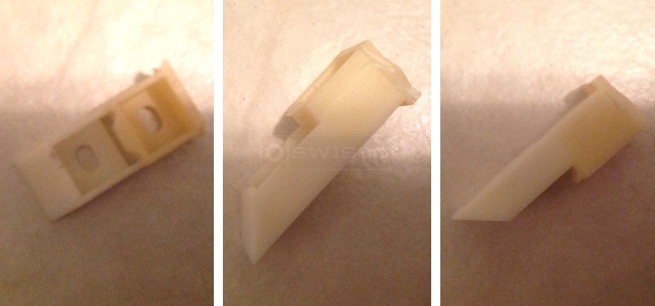 User submitted photos of a top sash guide.