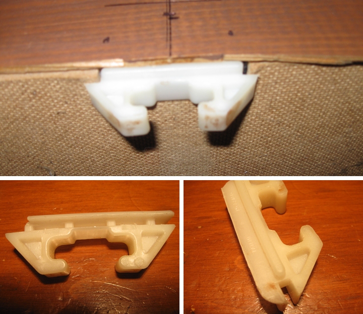 User submitted photos of a drawer guide.