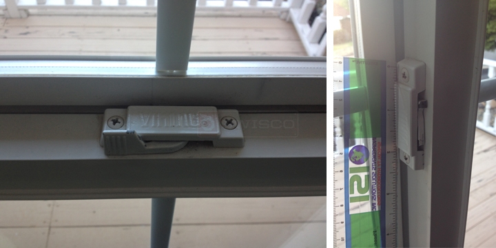 User submitted photos of a window lock.
