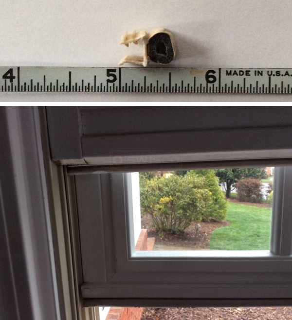 User submitted photos of weatherstripping.