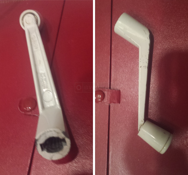 User submitted a photo of a window operator handle.