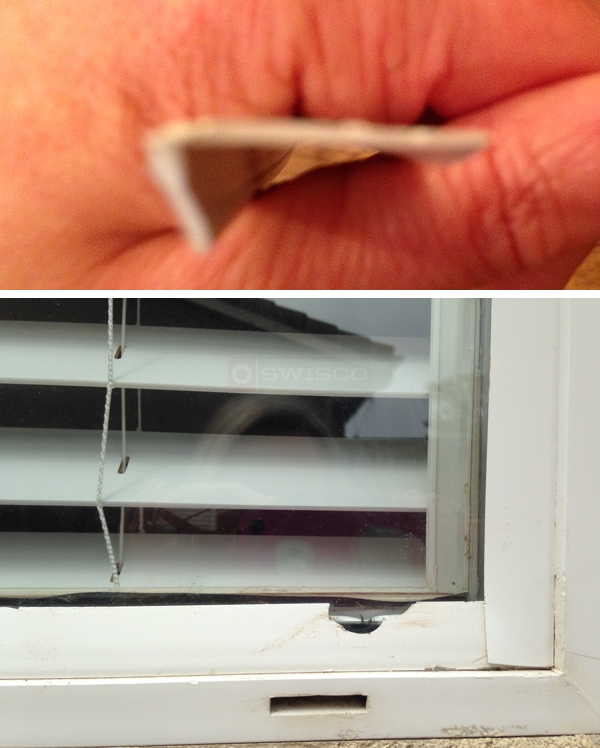 User submitted a photo of snap in glazing.