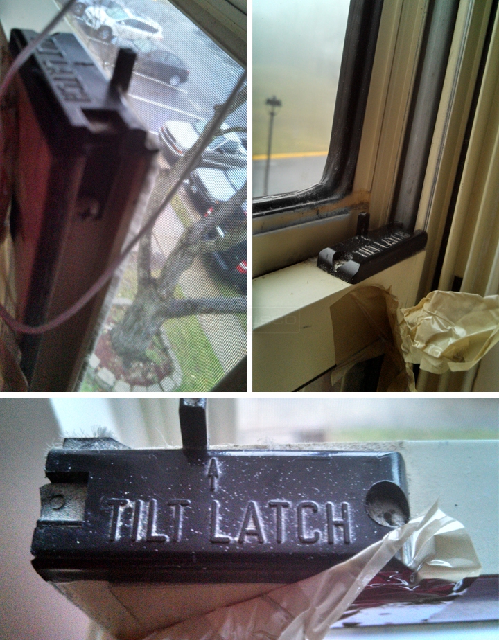 User submitted photos of a tilt latch.