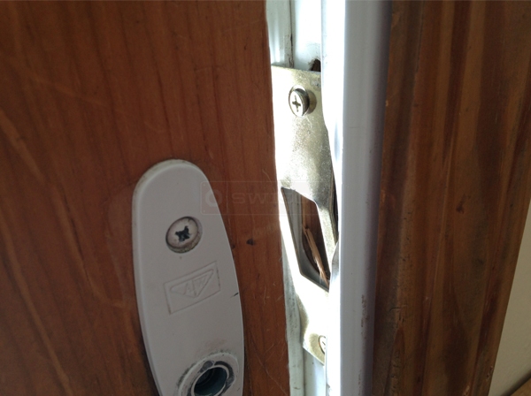 User submitted a photo of patio door hardware.