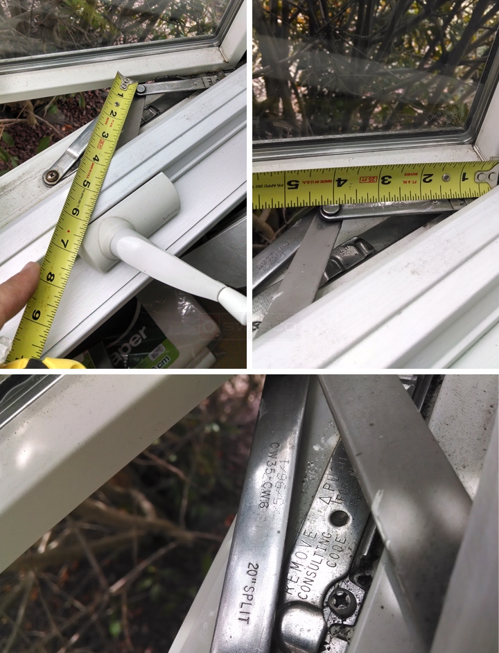 User submitted photos of a window operator.