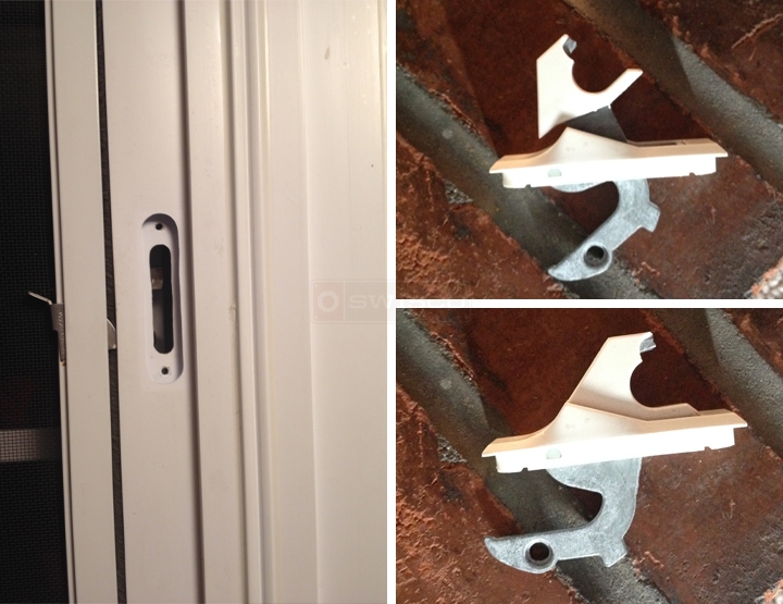 User submitted photos of window hardware.