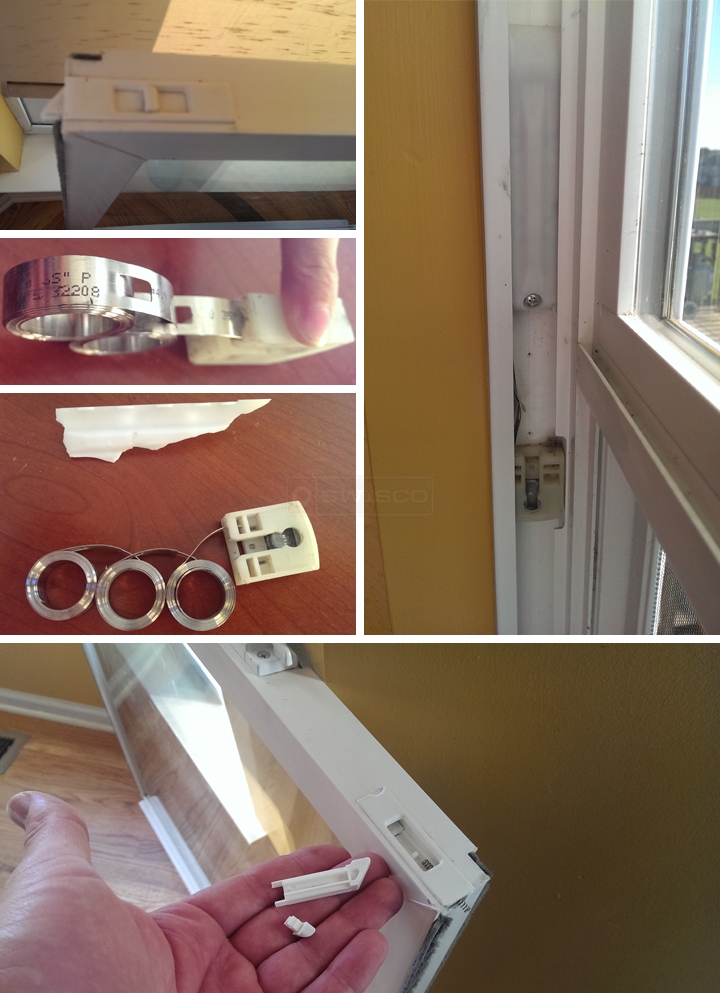 User submitted photos of window hardware.