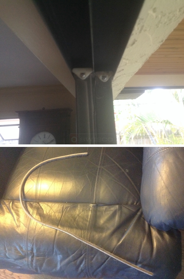 User submitted photos of patio door hardware.