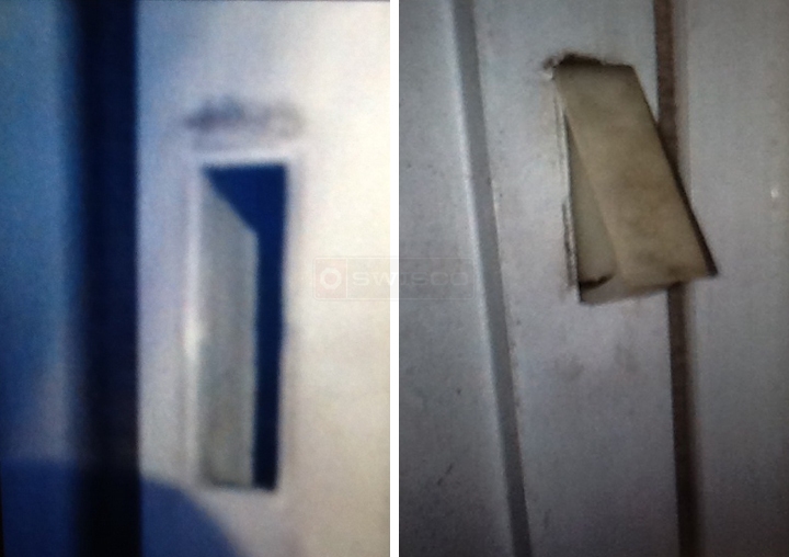 User submitted photos of a window vent lock.