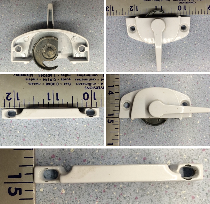 User submitted photos of a window lock & keeper.