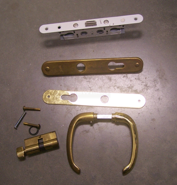 User submitted a photo of patio door hardware.