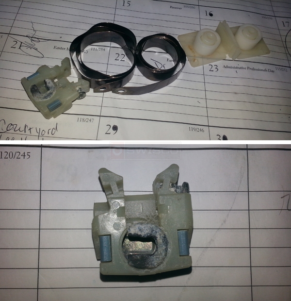 User submitted photos of window hardware.