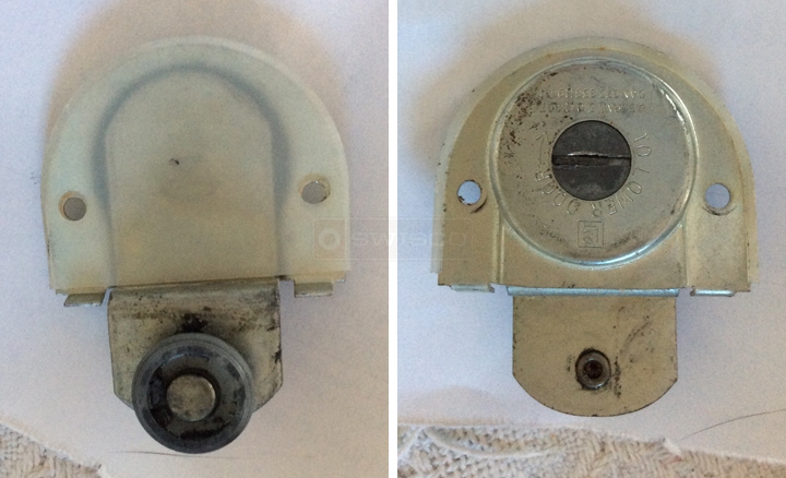 User submitted photos of a door roller.