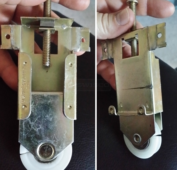 User submitted a photo of a closet door roller.