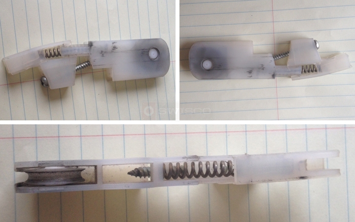 User submitted photos of a screen door roller.