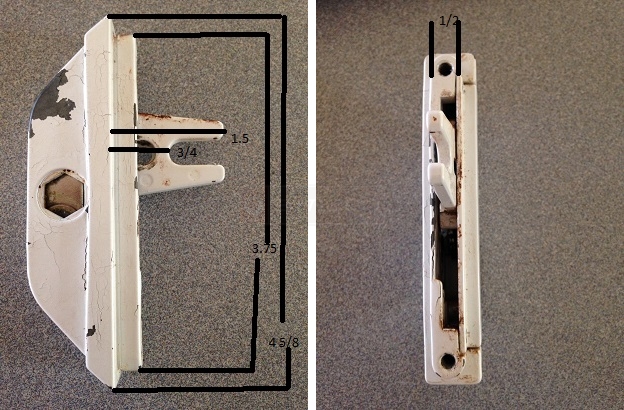 User submitted photos of a window lock.